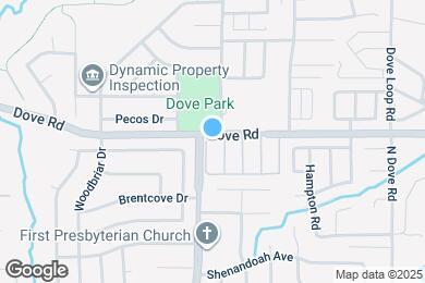 Map image of the property - Dove Park Apartments