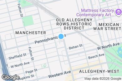 Map image of the property - 1313 Allegheny Ave