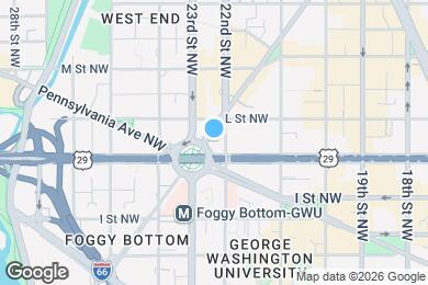 Map image of the property - 1001 New Hampshire Ave NW