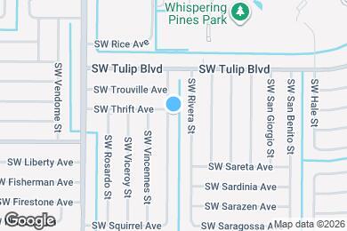 Map image of the property - 3501 SW Voyager St