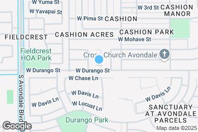 Map image of the property - 11202 W Durango St