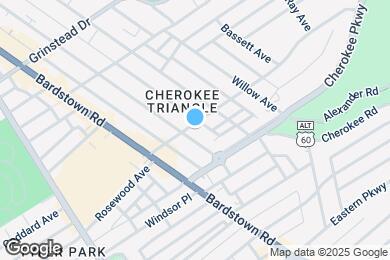 Map image of the property - 1301 Cherokee Rd