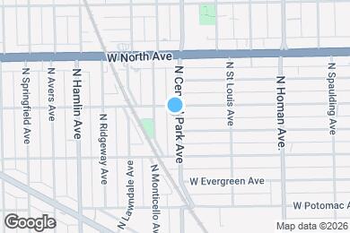 Map image of the property - 1448 N Central Park Ave