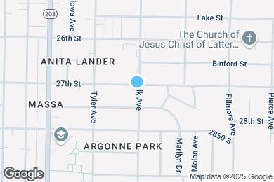 Map image of the property - 2705 Polk Ave