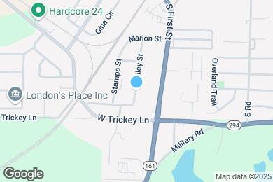 Map image of the property - 1503 S Bailey St