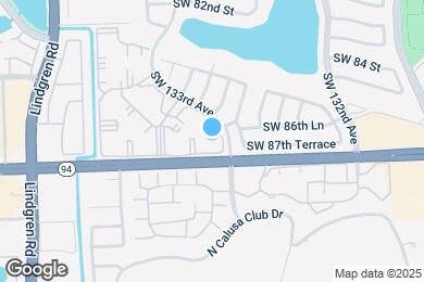 Map image of the property - 8760 SW 133rd Ave