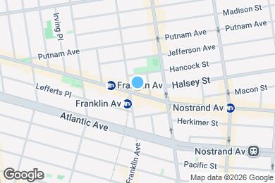 Map image of the property - 4 Bed 2 bath off the border of Clinton Hill and Bedstuy.