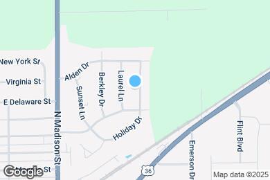 Map image of the property - 728 Holiday Dr