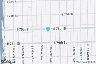 Map image of the property - 7512 S Calumet Ave