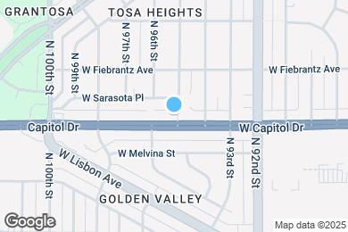 Map image of the property - 9500 W Capitol Dr