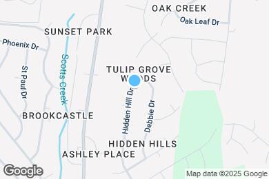 Map image of the property - 510 Hidden Hill Dr