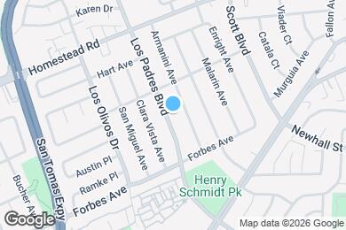 Map image of the property - 663 Los Padres Blvd