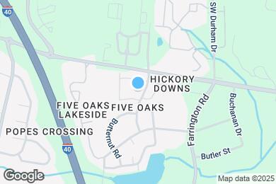 Map image of the property - 4100 Five Oaks Dr