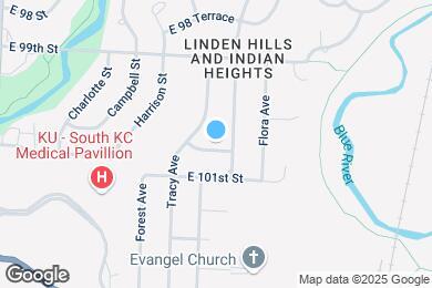 Map image of the property - 1318 E 100 Terrace