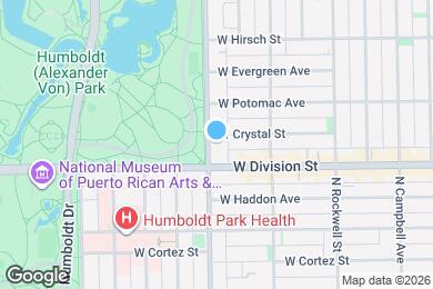Map image of the property - 1219 N California Ave