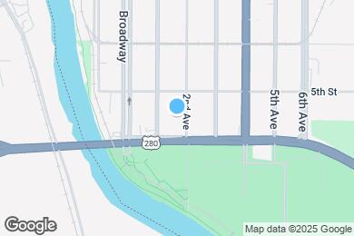 Map image of the property - 423 2nd Ave