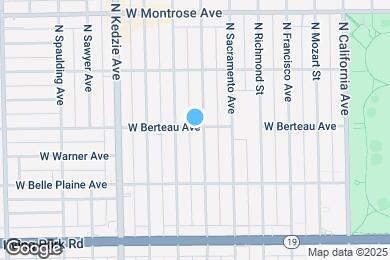 Map image of the property - 3049 W Berteau Ave