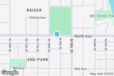Map image of the property - 909 North Ave