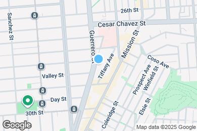 Map image of the property - 645 San Jose Ave