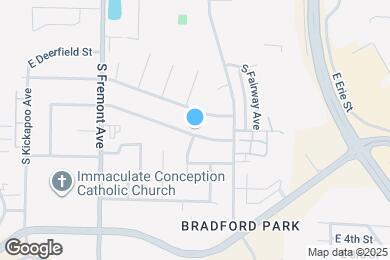 Map image of the property - 1579 E Hanover St