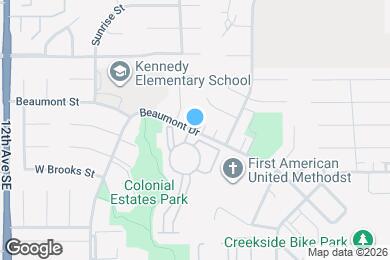 Map image of the property - 1707 Beaumont Dr