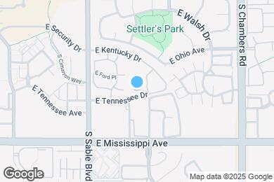 Map image of the property - 14751 E Tennessee Dr