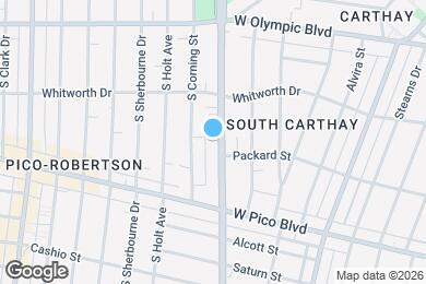 Map image of the property - 1207 S La Cienega Blvd