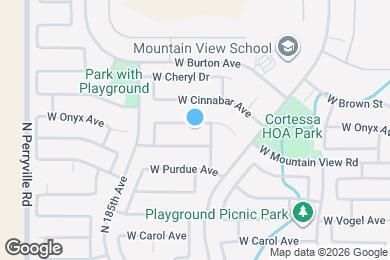 Map image of the property - 18333 W Onyx Ave