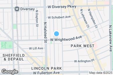 Map image of the property - 718 W Wrightwood Ave