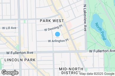 Map image of the property - 552 W Arlington Pl