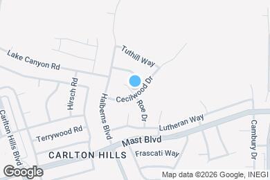Map image of the property - 9761 Roe Dr.