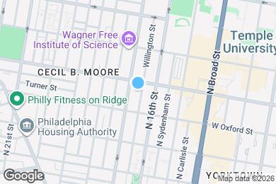 Map image of the property - 1626 N Willington St