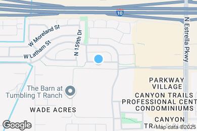 Map image of the property - 15853 W Diamond St