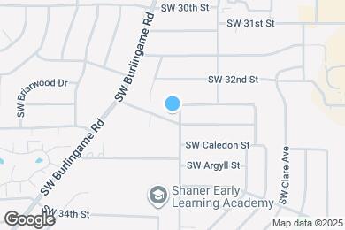 Map image of the property - 1500 SW Clontarf St