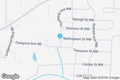 Map image of the property - 1827 Thackeray Ave NW