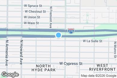 Map image of the property - 1723 W La Salle St