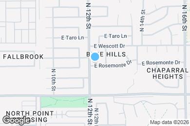 Map image of the property - 1210 E Rosemonte Dr