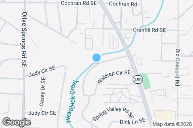 Map image of the property - 1818 Waldrep Cir SE