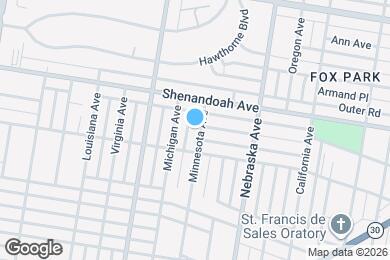 Map image of the property - 2505 Minnesota Ave