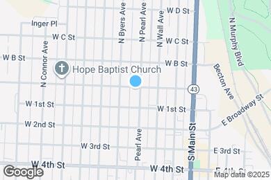Map image of the property - 124 N Pearl Ave