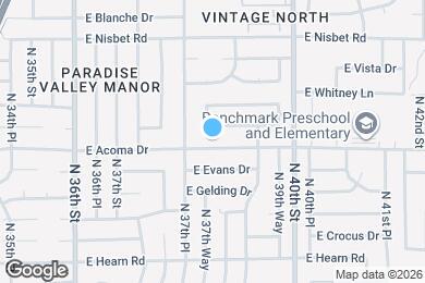 Map image of the property - 3782 E Acoma Dr