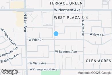 Map image of the property - 4852 W Frier Dr