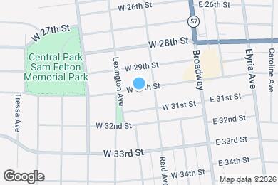 Map image of the property - 319 W 30th St