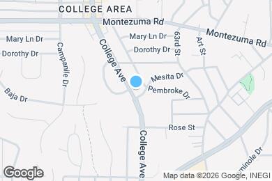 Map image of the property - 4911 College Ave