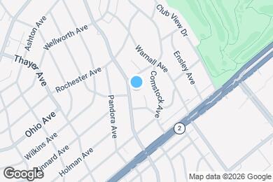 Map image of the property - 1520 S Beverly Glen Blvd