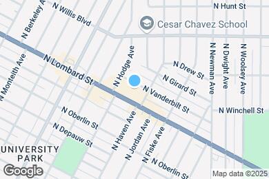 Map image of the property - 5038 N Vanderbilt St