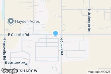 Map image of the property - 2552 E Meadow Lark Way