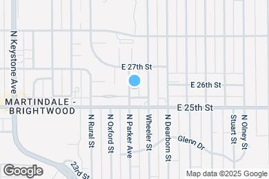 Map image of the property - 2529 N Parker Ave