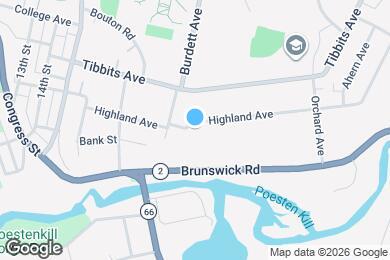 Map image of the property - 1822 Highland Ave