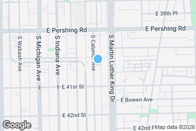 Map image of the property - 4013 S Calumet Ave
